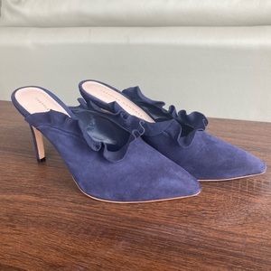 EUC Loeffler Randal Suede Langley Mule 8.5